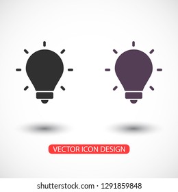 lightbulb icon 10 EPS