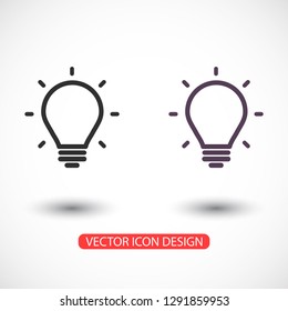 lightbulb icon 10 EPS