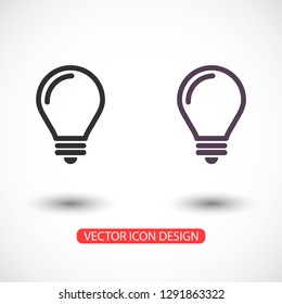 lightbulb icon 10 EPS