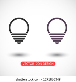 lightbulb icon 10 EPS
