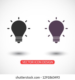 lightbulb icon 10 EPS