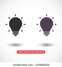lightbulb icon 10 EPS