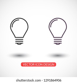 lightbulb icon 10 EPS