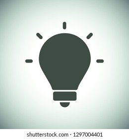 lightbulb icon 10 EPS