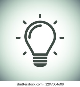 lightbulb icon 10 EPS