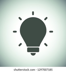 lightbulb icon 10 EPS