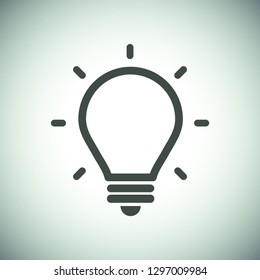 lightbulb icon 10 EPS