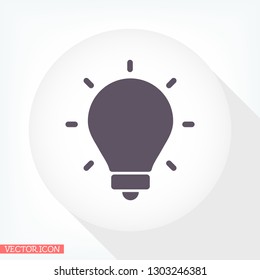 lightbulb icon 10 EPS