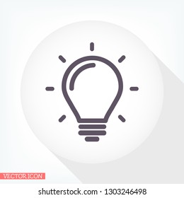 lightbulb icon 10 EPS