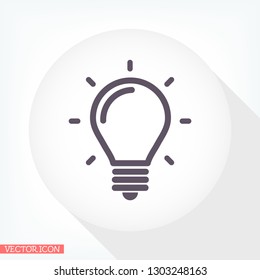 lightbulb icon 10 EPS