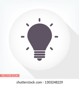lightbulb icon 10 EPS