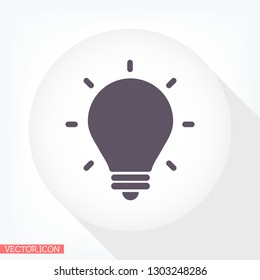 lightbulb icon 10 EPS