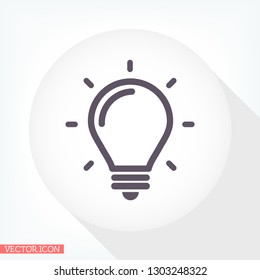 lightbulb icon 10 EPS