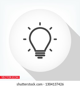lightbulb icon 10 EPS