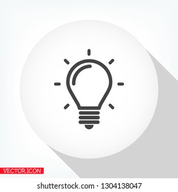 lightbulb icon 10 EPS