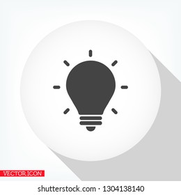 lightbulb icon 10 EPS