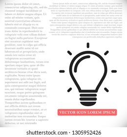 lightbulb icon 10 EPS