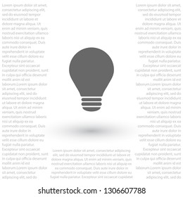 lightbulb icon 10 EPS