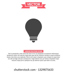 lightbulb icon 10 EPS