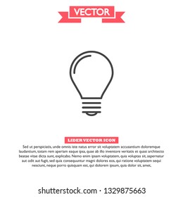 lightbulb icon 10 EPS