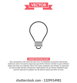 lightbulb icon 10 EPS