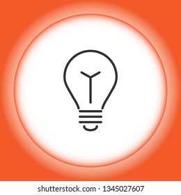 lightbulb icon 10 EPS