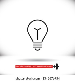 lightbulb icon 10 EPS
