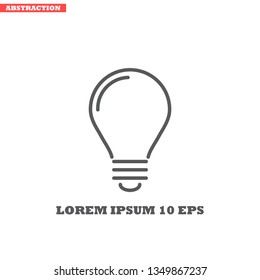 lightbulb icon 10 EPS