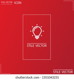lightbulb icon 10 EPS