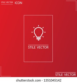 lightbulb icon 10 EPS