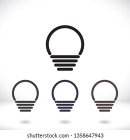 lightbulb icon 10 EPS