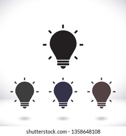 lightbulb icon 10 EPS