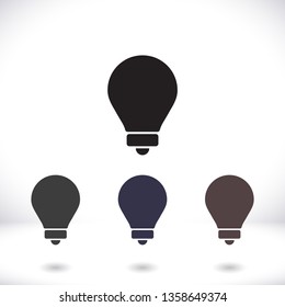 lightbulb icon 10 EPS
