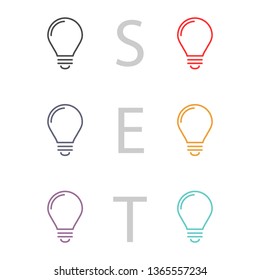 lightbulb icon 10 EPS