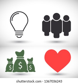 lightbulb icon 10 EPS