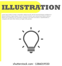 lightbulb icon 10 EPS.  