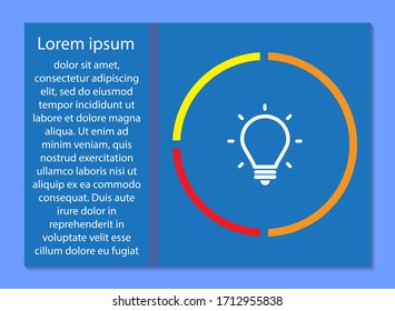 lightbulb icon 10 EPS.  