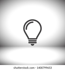 lightbulb icon 10 EPS. lorem ipsum Flat Design JPG