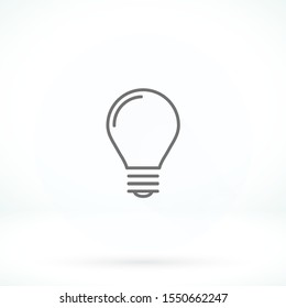 lightbulb icon 10 EPS. lorem ipsum Flat Design JPG