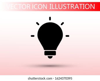 lightbulb icon 10 EPS. lorem ipsum Flat Design JPG