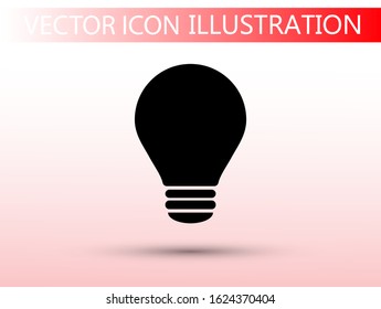 lightbulb icon 10 EPS. lorem ipsum Flat Design JPG