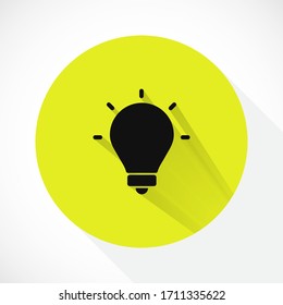 lightbulb icon 10 EPS. lorem ipsum Flat Design JPG
