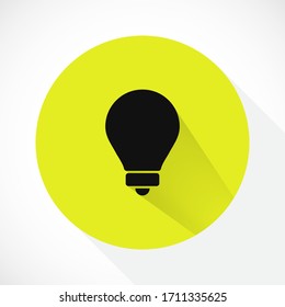 lightbulb icon 10 EPS. lorem ipsum Flat Design JPG