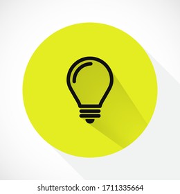 lightbulb icon 10 EPS. lorem ipsum Flat Design JPG