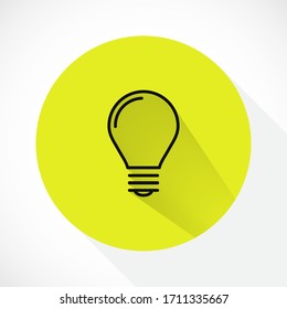 lightbulb icon 10 EPS. lorem ipsum Flat Design JPG