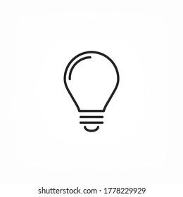 lightbulb icon 10 EPS. lorem ipsum Flat Design JPG