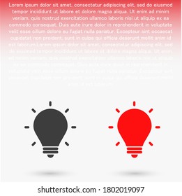 lightbulb icon 10 EPS. lorem ipsum Flat Design JPG
