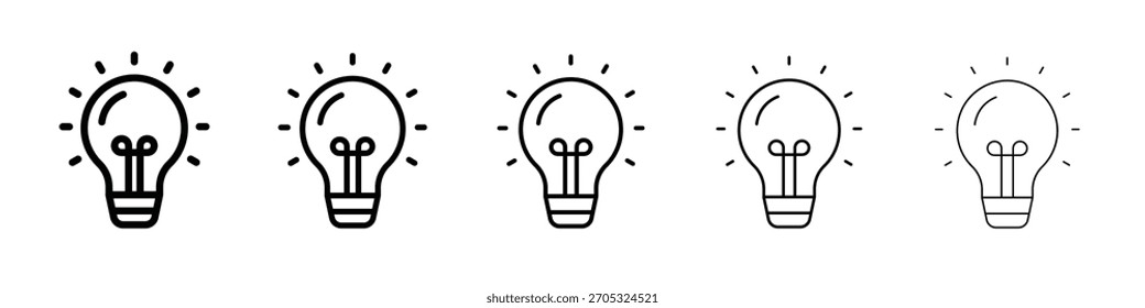 Lightbulb icon design, logo, app, UI. Vector illustration, EPS
