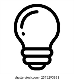 Lightbulb Icon Element For Design