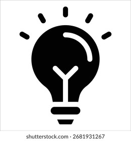 Elemento de icono de bombilla para el diseño